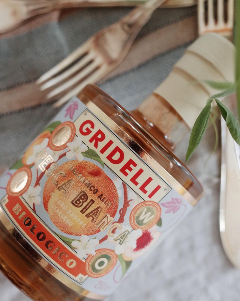 Gridelli: Balsamic Vinegar Aceto Balsamico Al Pesca Bianca 