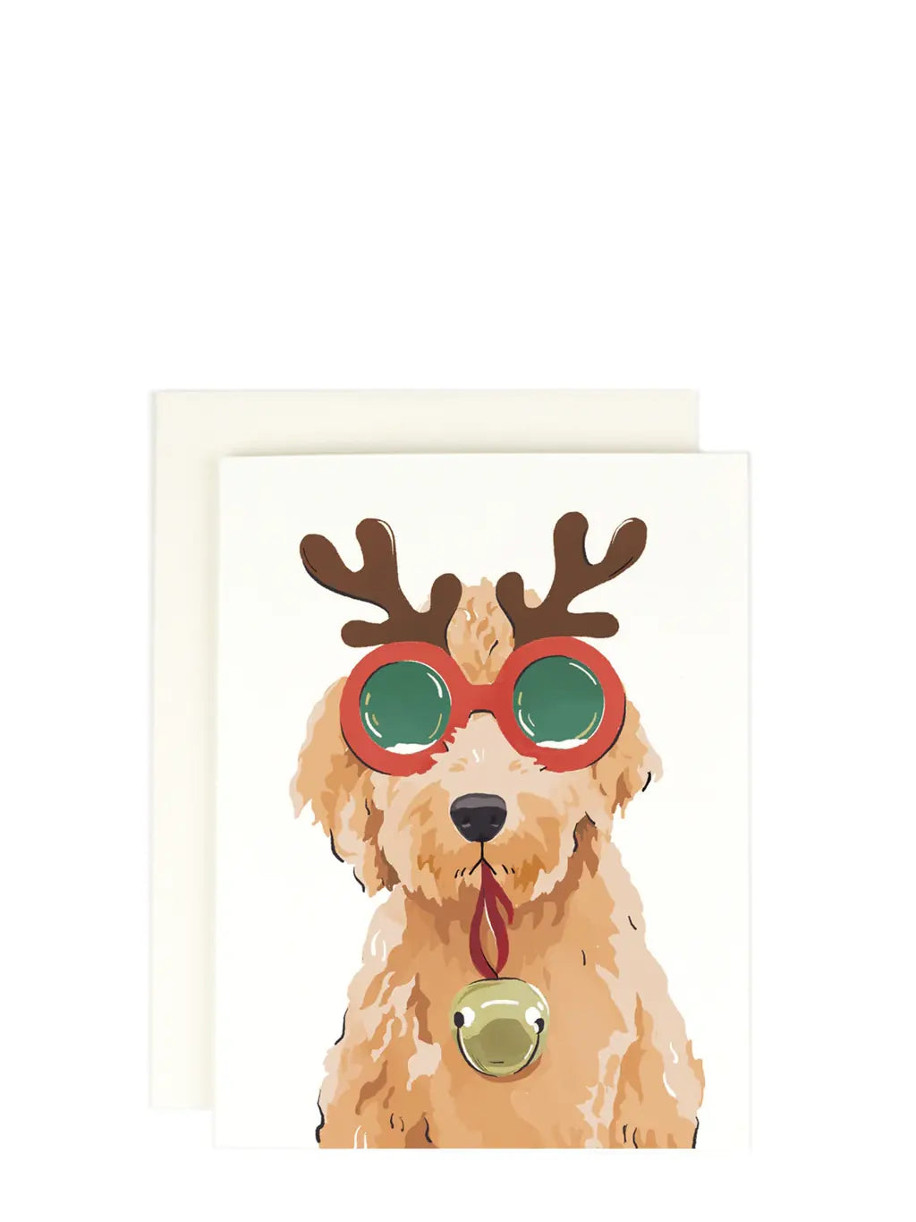 Reindeer Doodle Christmas card