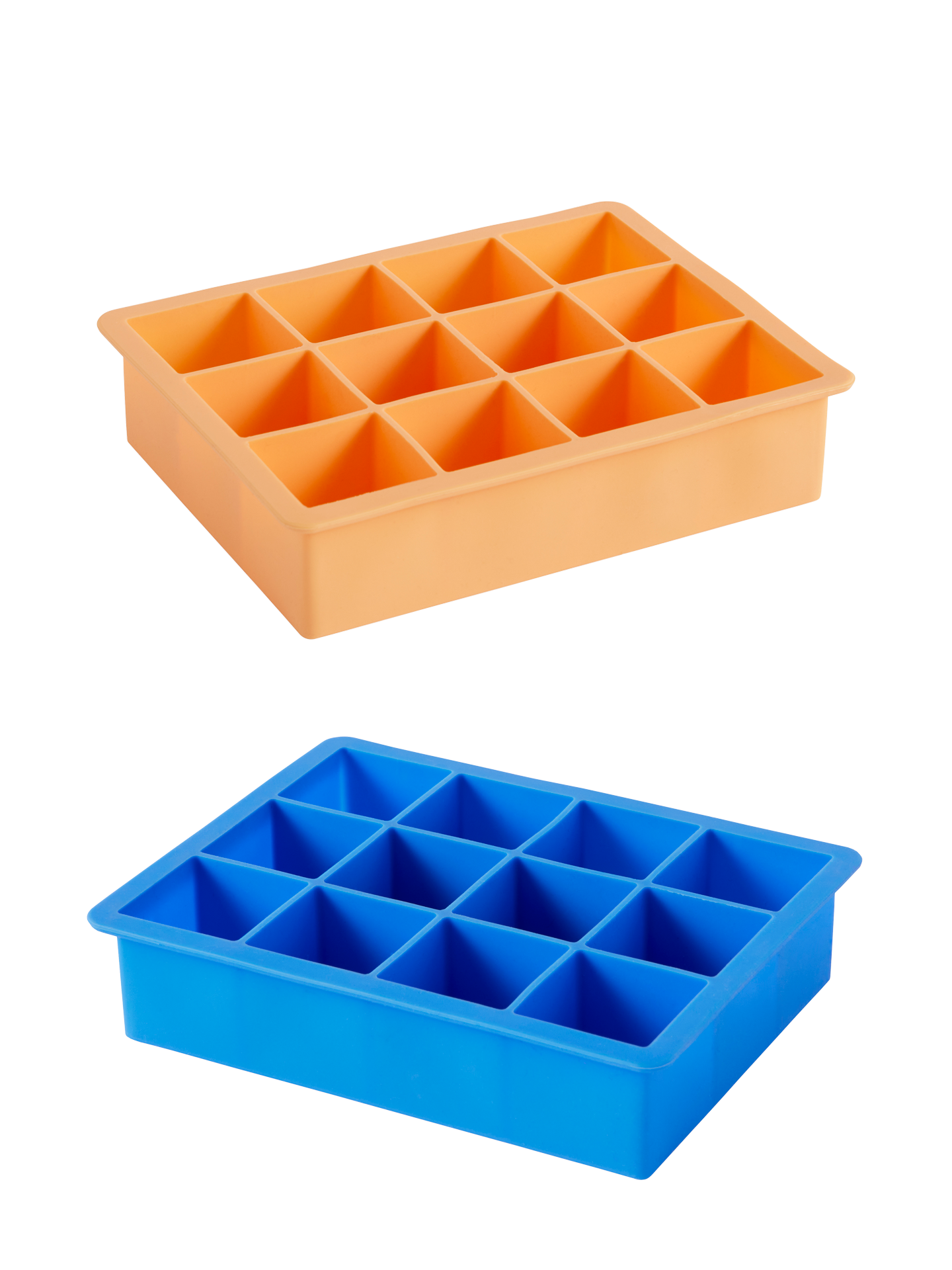 Square Ice Cube Tray XL, 6 colours