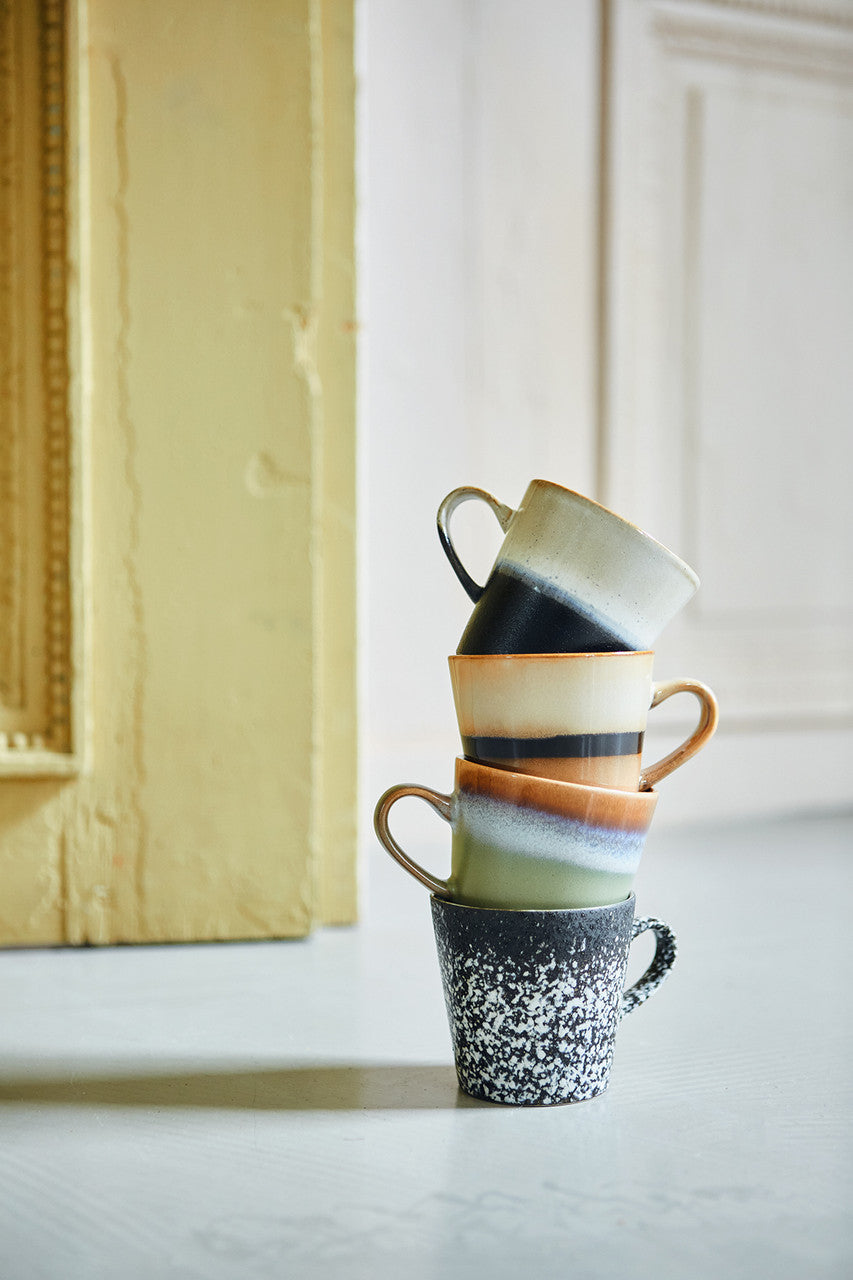 70's ceramics: americano mug, peat