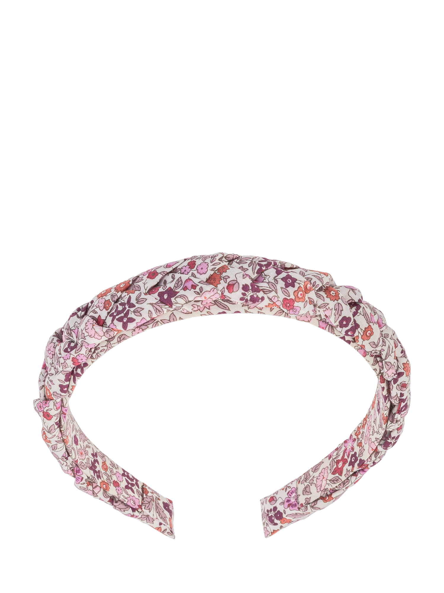 Hairband braided, Liberty print Ava Pink