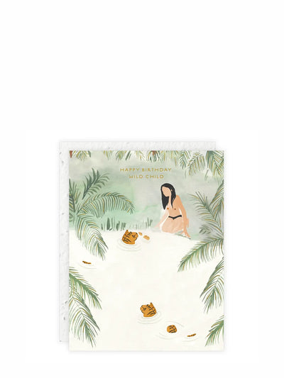 Wild Child Birthday Card (plantable envelope)