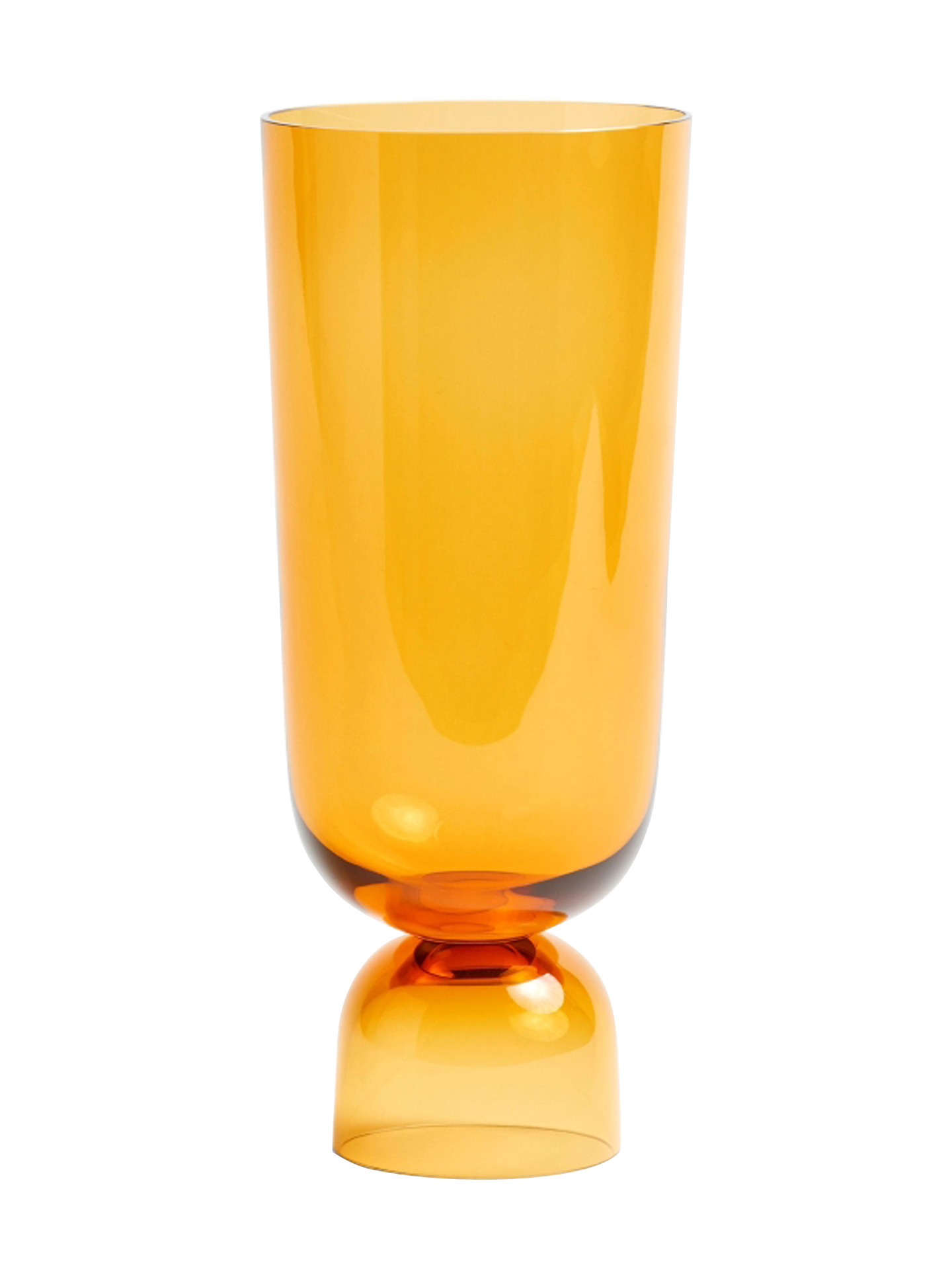 Bottoms Up Vase L, amber