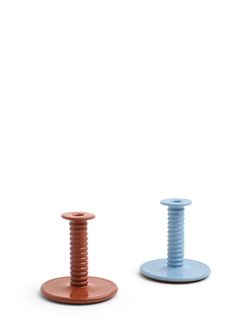 Barro Candleholder, Light blue (17cm)