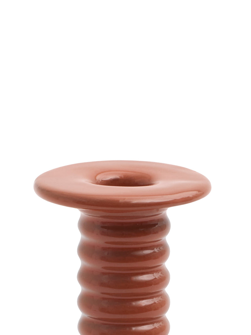 Barro Candleholder, Natural Terracotta (17cm)