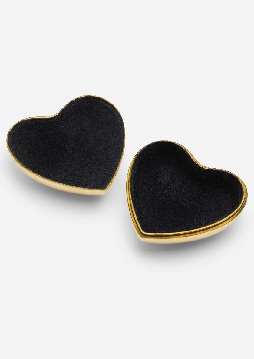 Heart box, brass