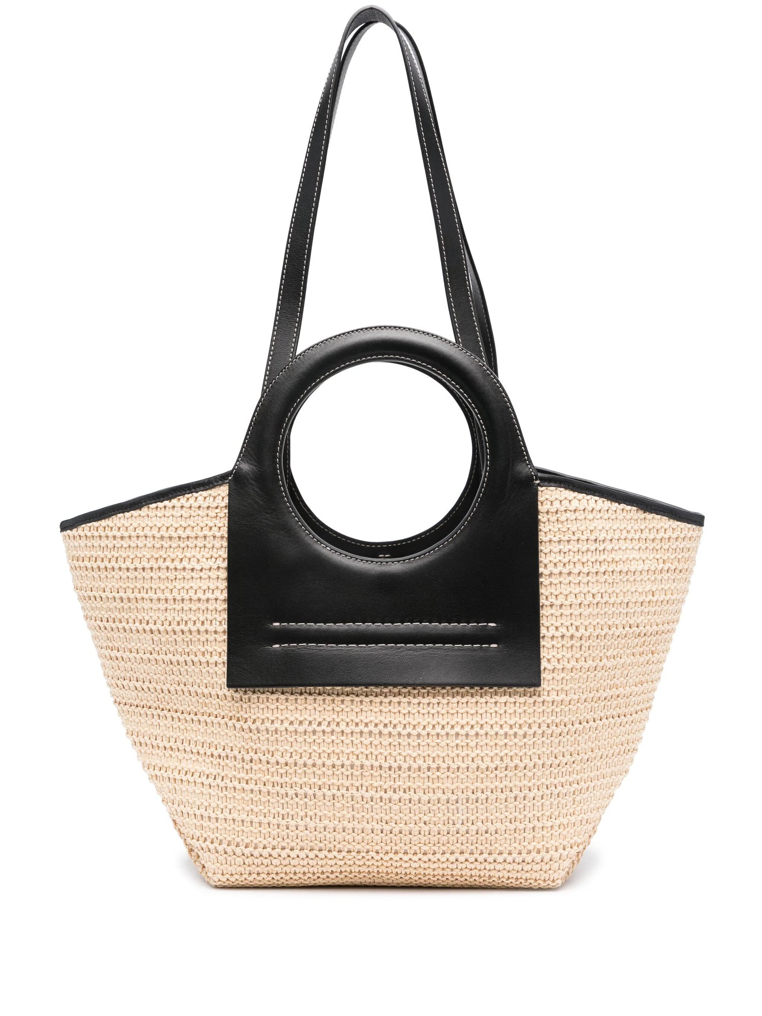 Cala S Raffia bag, natural-black