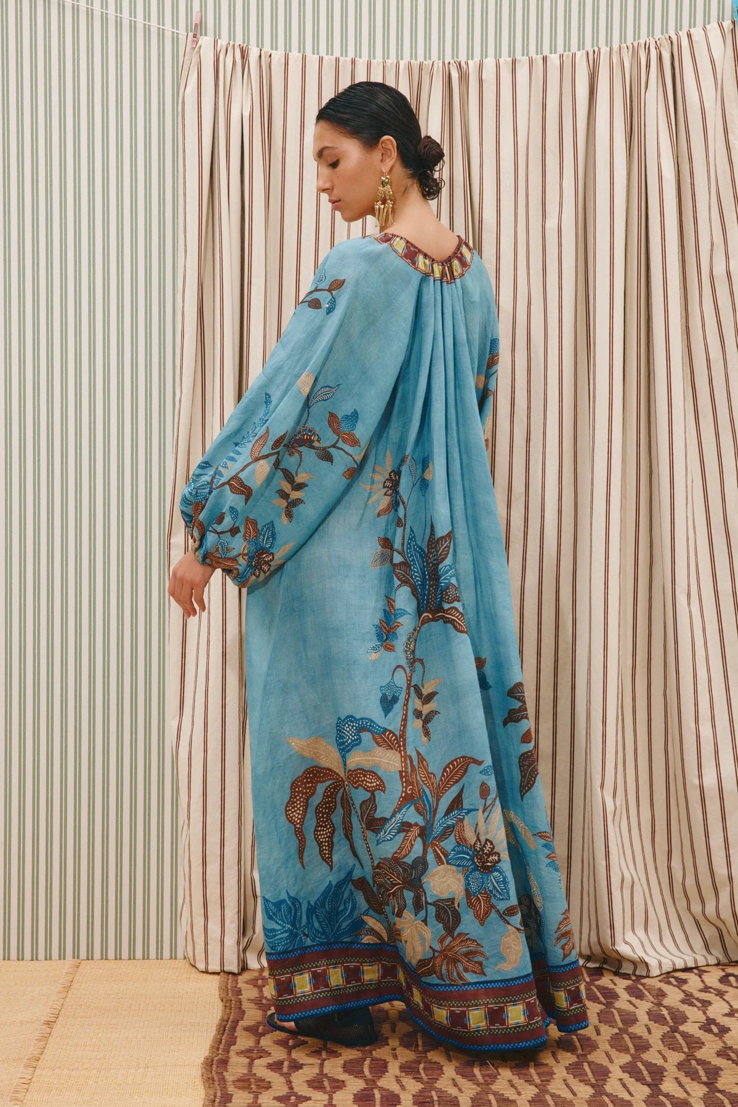 Georgie pool dress, blue-multicolour