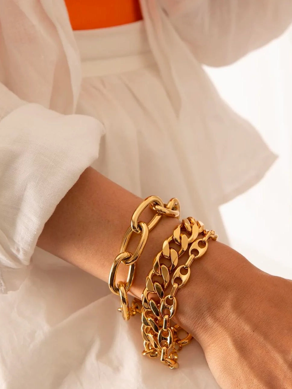 Felice bracelet, gold plated