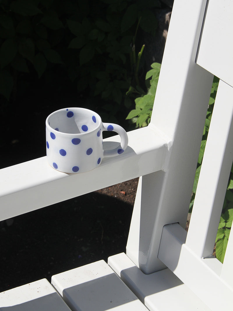 Blot coffee cup, white/blue