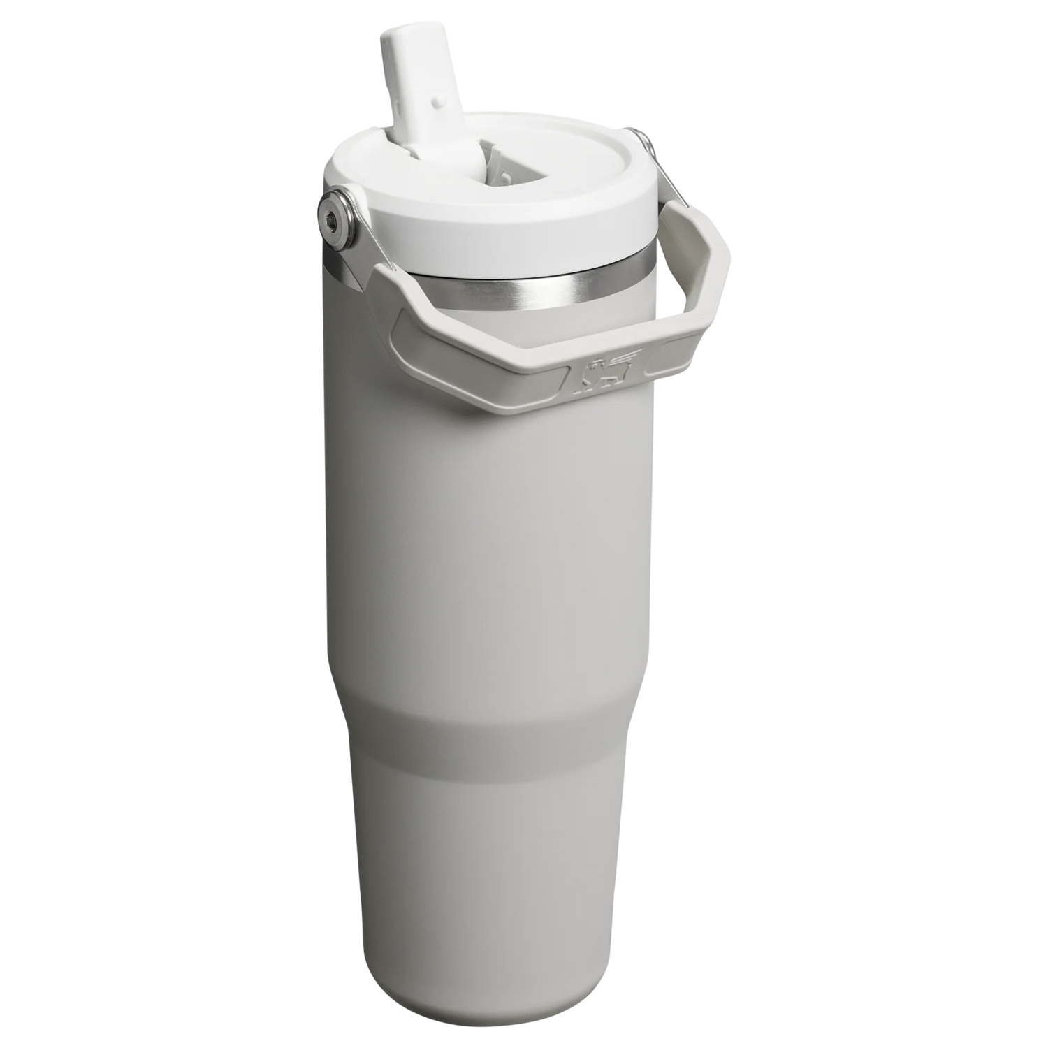 White water filter cartridge on a white background
