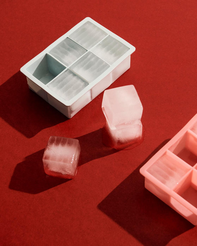 Ice cube tray XXL square cubes, 2 colours