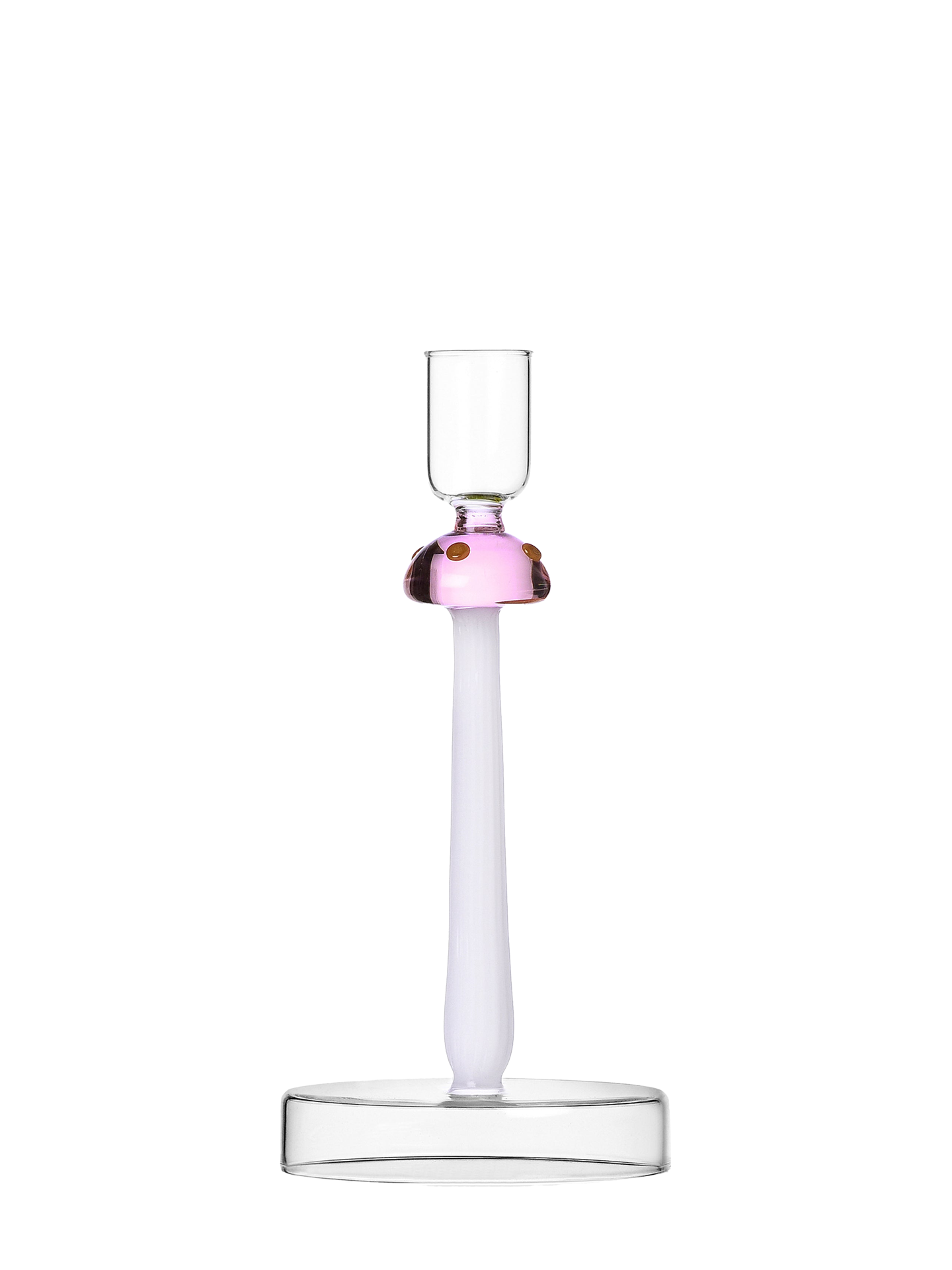 Pink Mushroom Candleholder from Alice Collection
