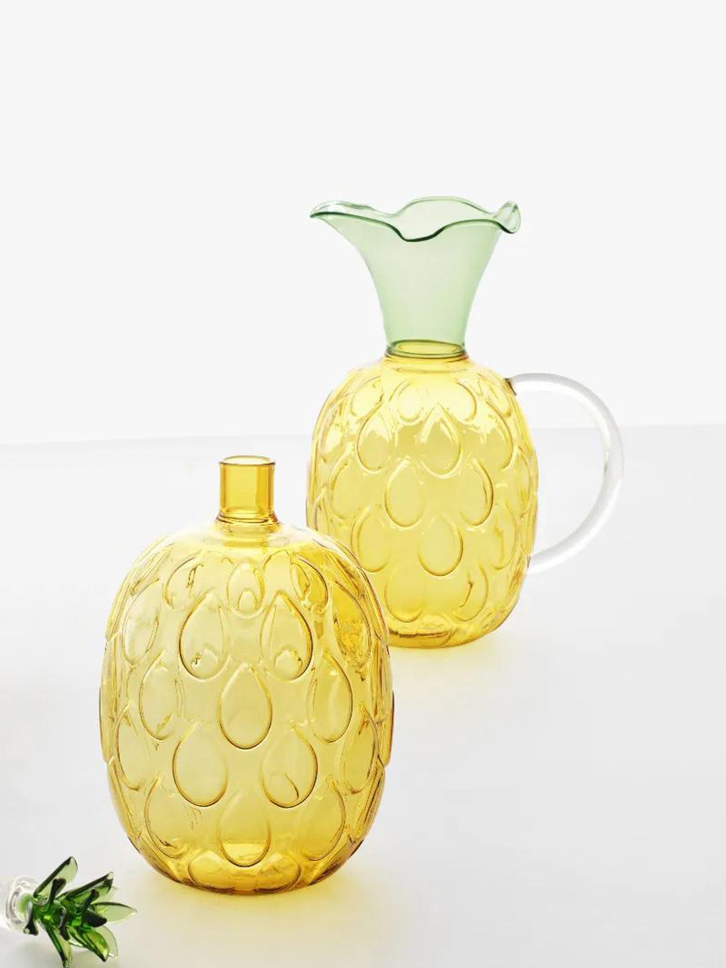 Ichendorf Milano Pineapple glass jug (22cm) - Yellow
