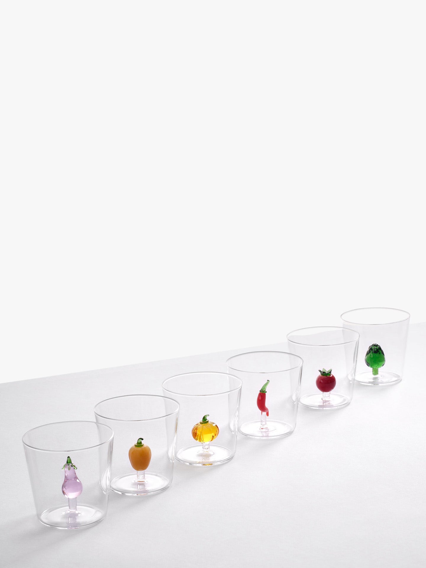 Tomato Glass Tumbler, Vegetables Collection