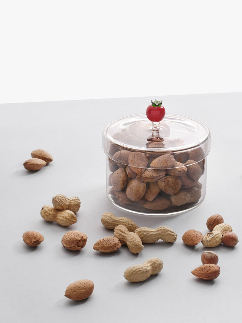 Glass jar tomato