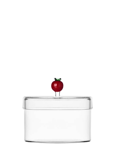 Glass jar tomato