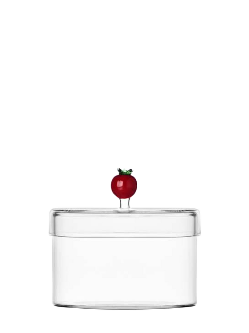 Glass jar tomato