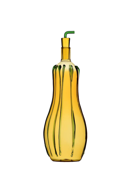 Bottiglia Ichendorf Milano Ananas – Vetro Borosilicato 110 Cl, Fatta A Mano, Collezione Fruits&Flowers, Altezza 23,5 Cm