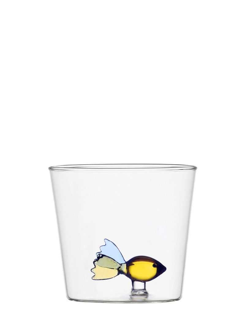 Coloured Fish Glass Tumbler, Animal Farm Collection