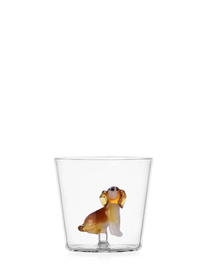Dog tumbler, golden retriever