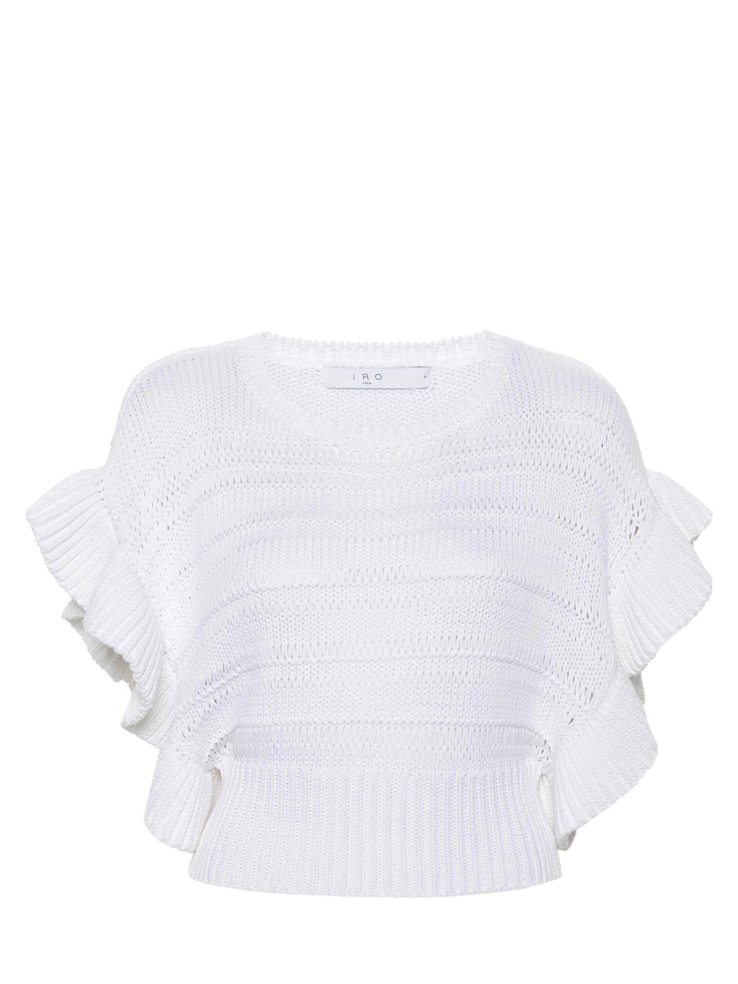 OUZNA knitted top, white