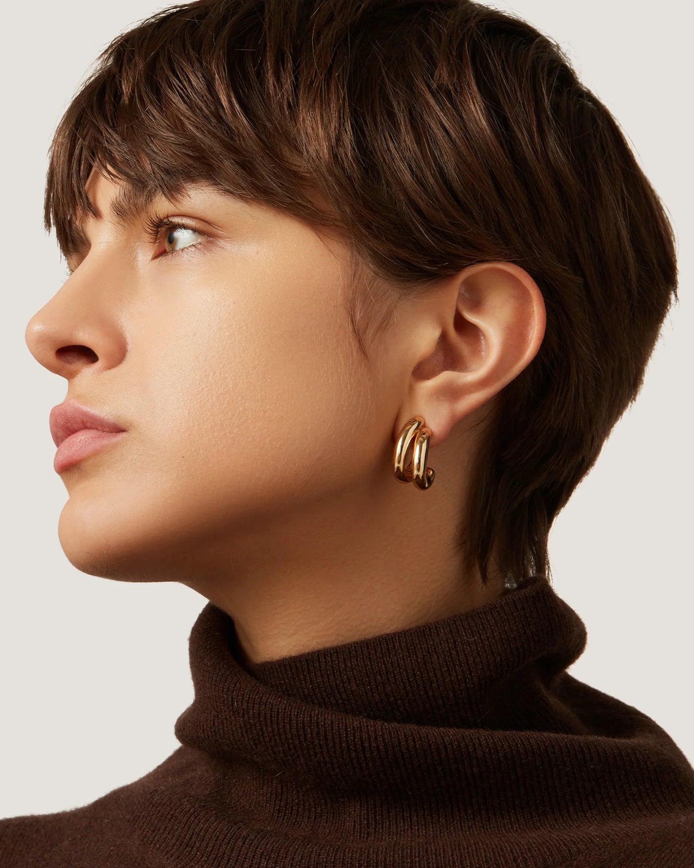 Florence earrings, gold