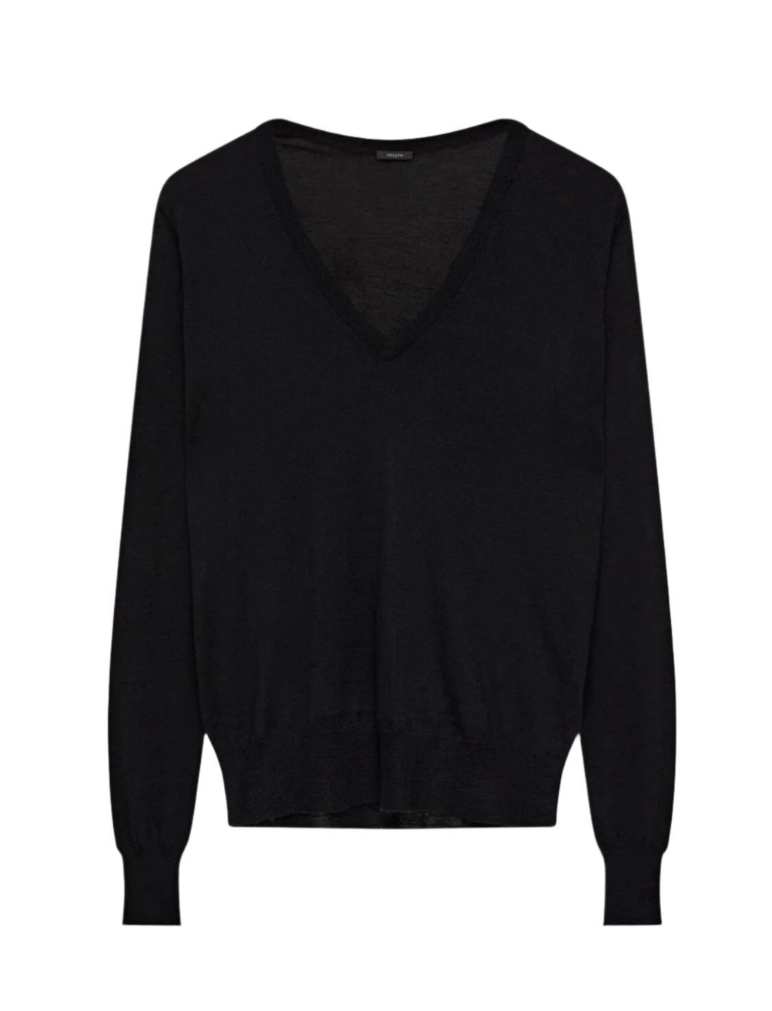 Cashair V-neck jumper, black