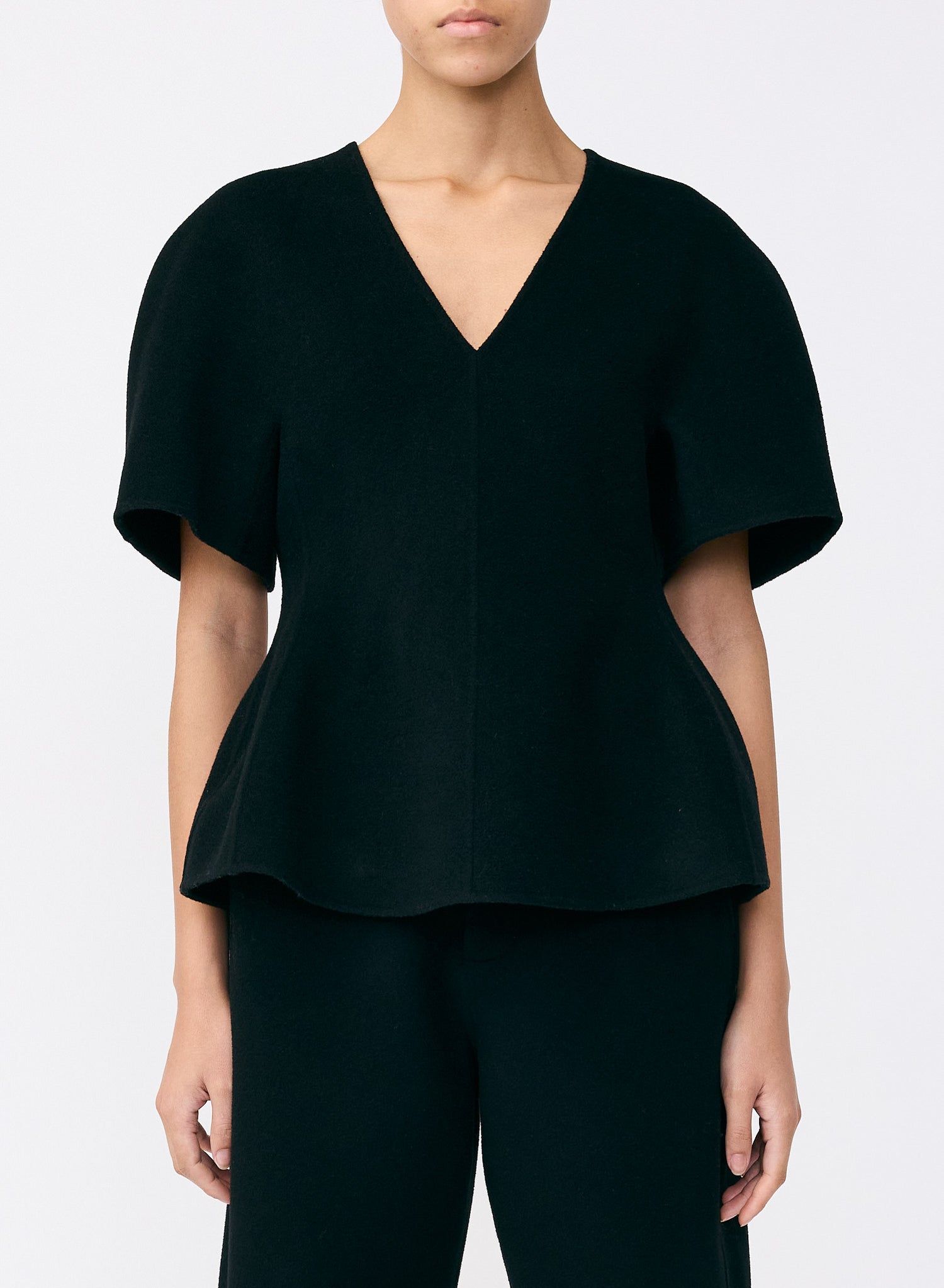 Doublé V Neck Top