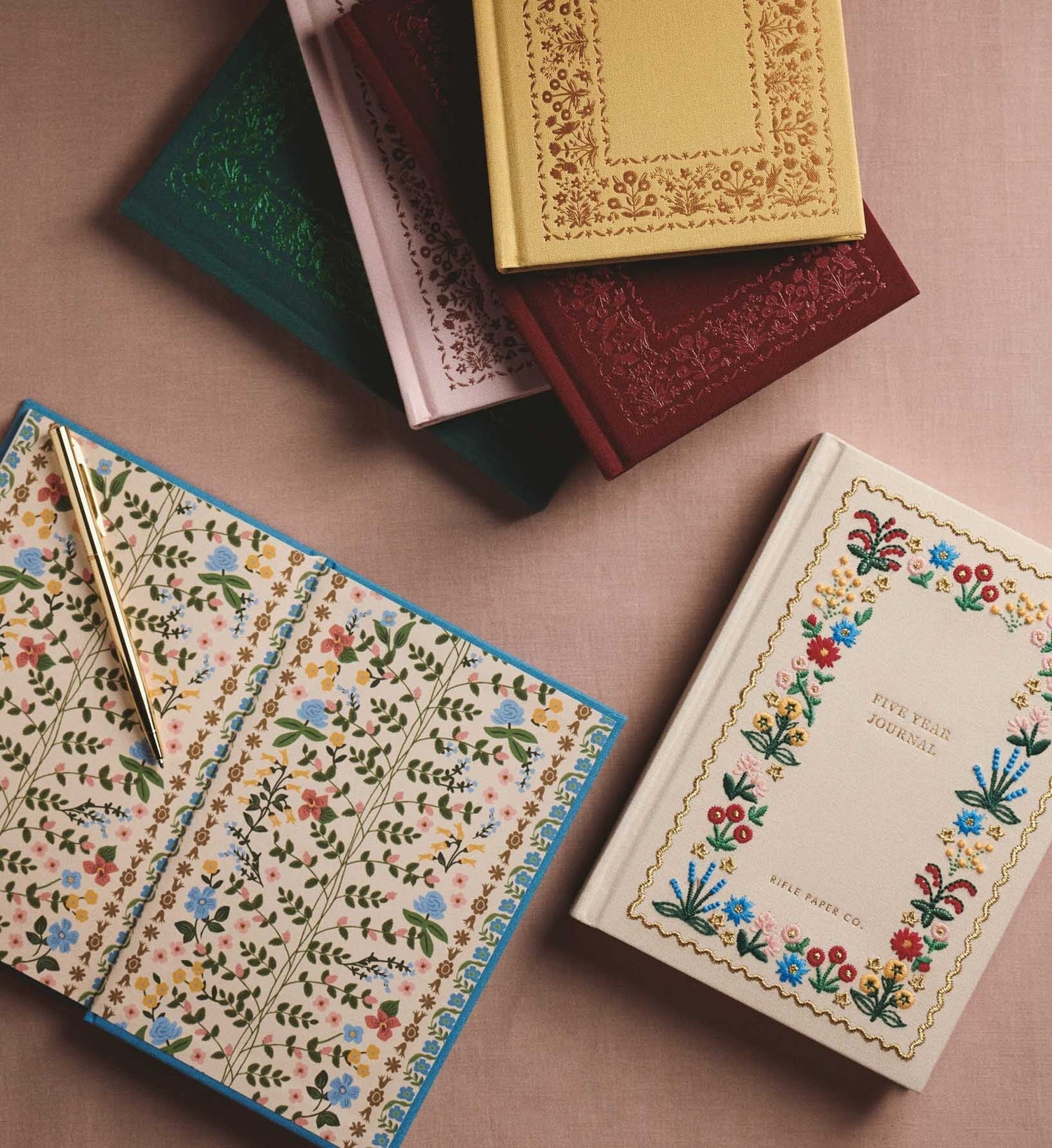 Wildwood 5-year embroidered journal