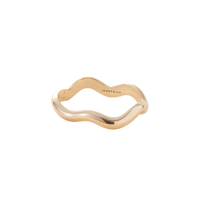 Ola bangle, high polish gold