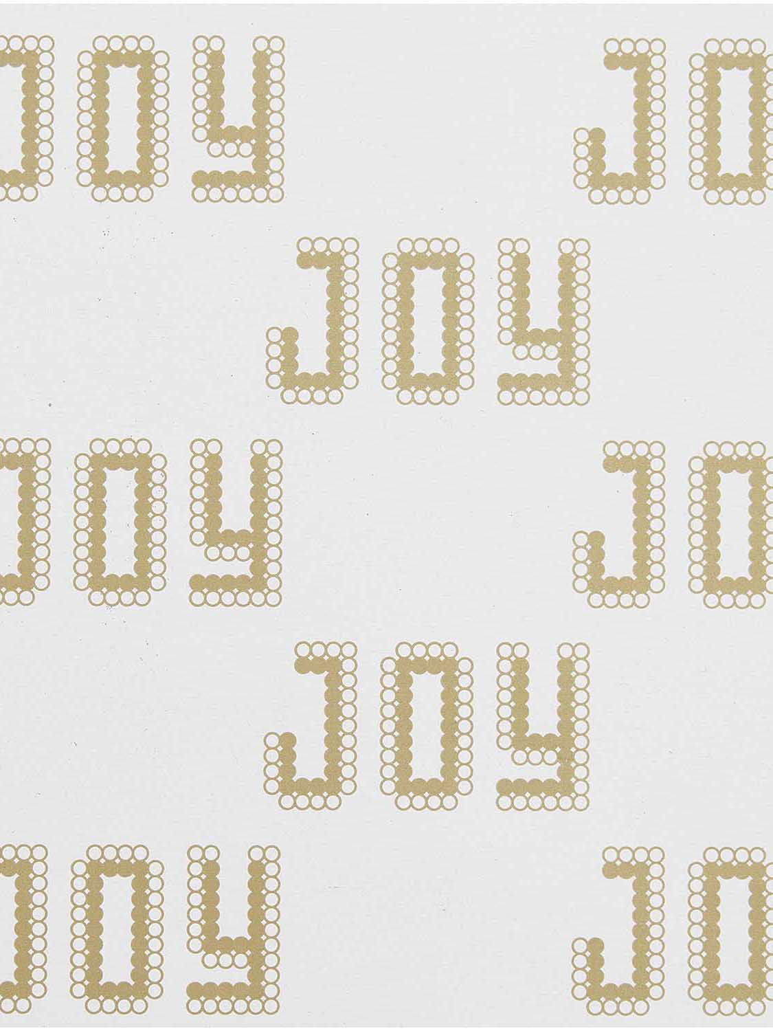 Joy wrapping paper roll (2m), ivory-gold