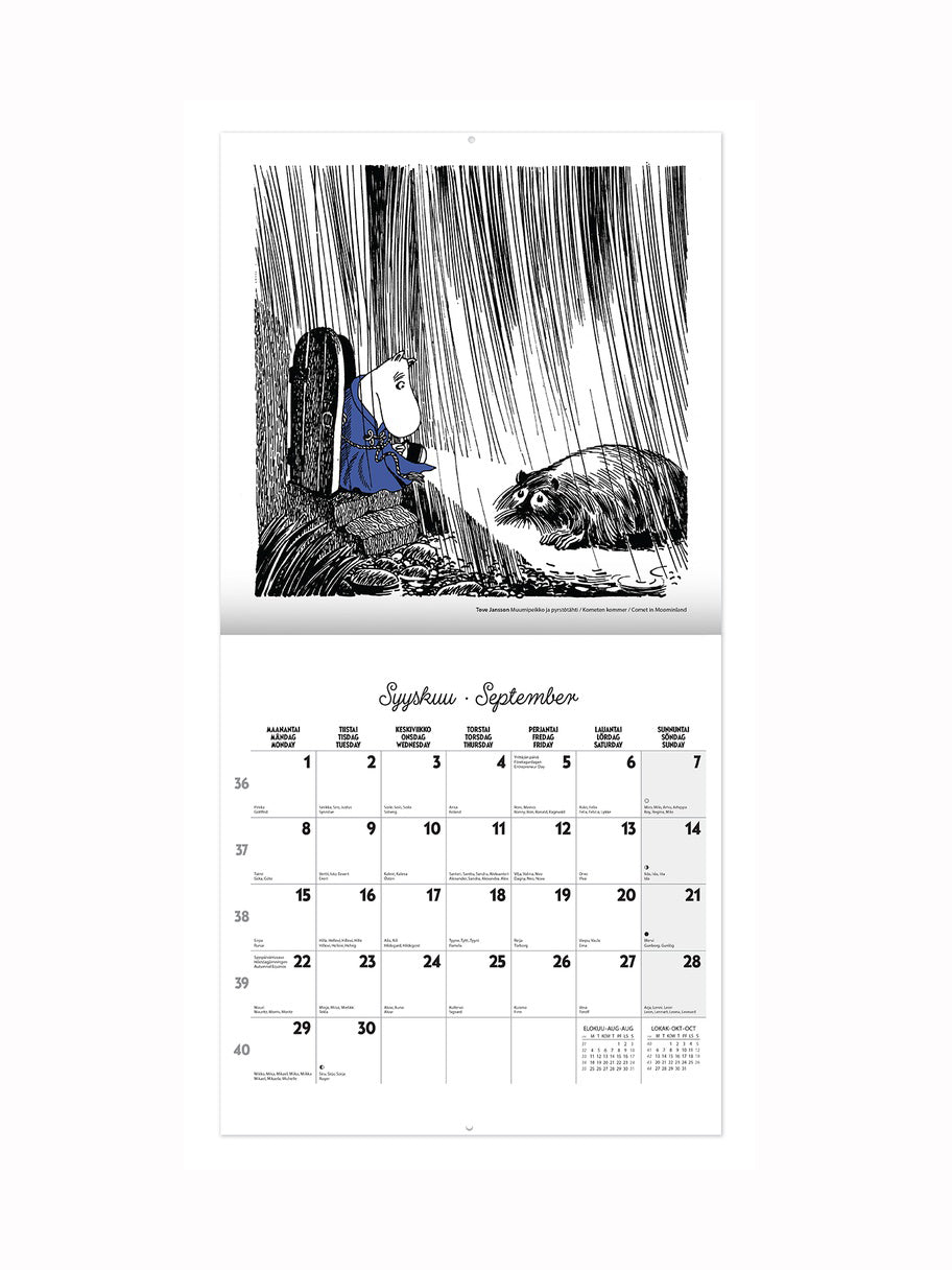 Moomin Wall Calendar 2025 (30x30 cm)