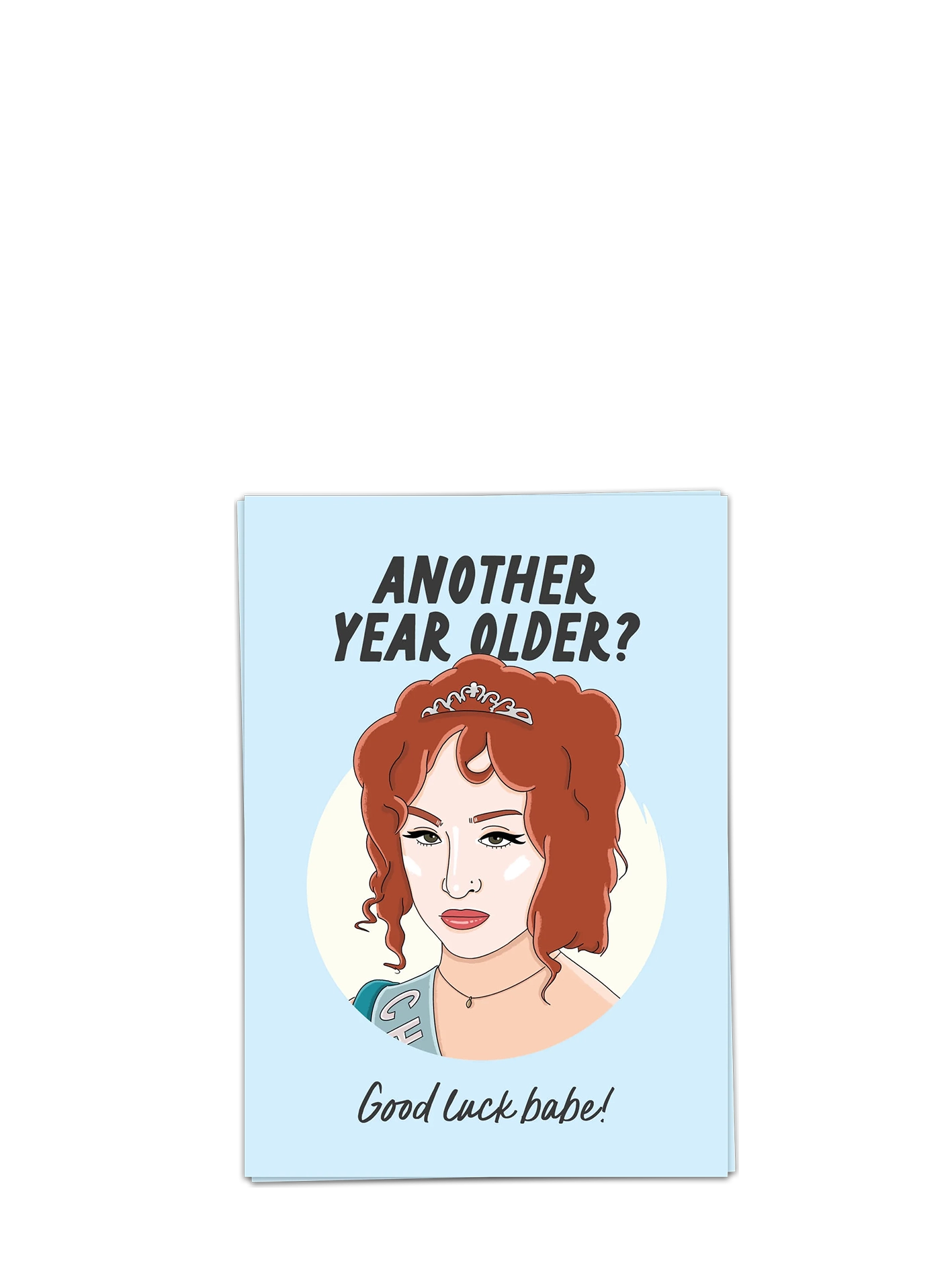 Good luck babe birthday card