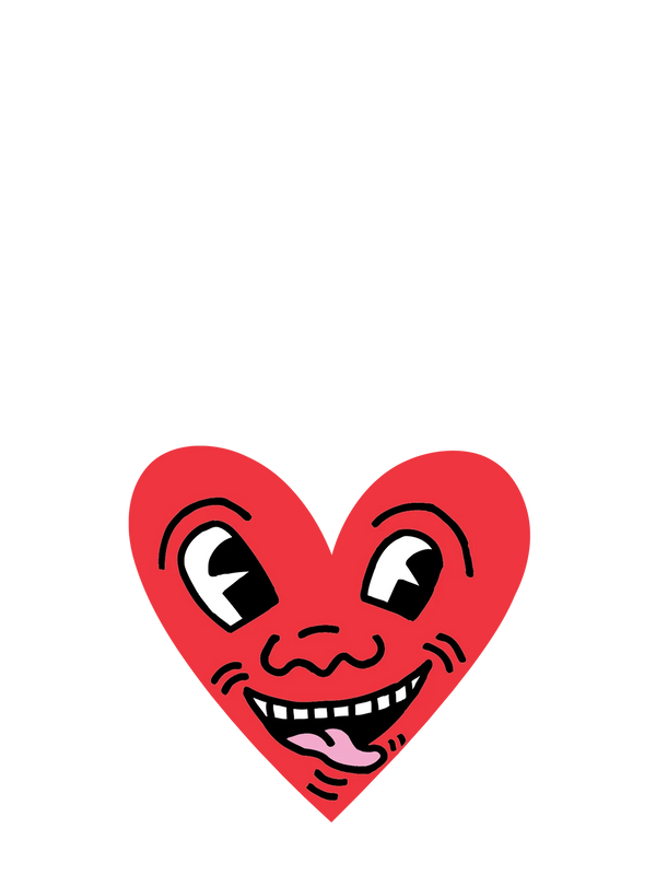 Heart by Keith Haring (Valentine’s) die cut sticker