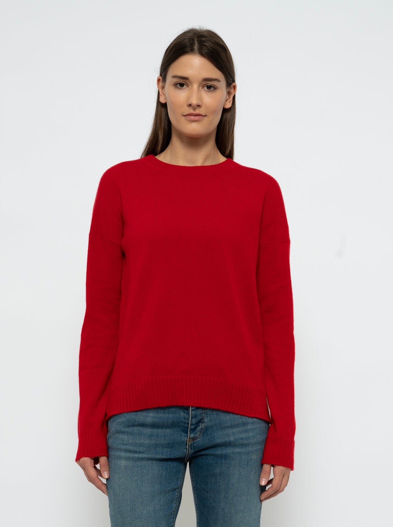 Cici Ws Patch Sweater, red