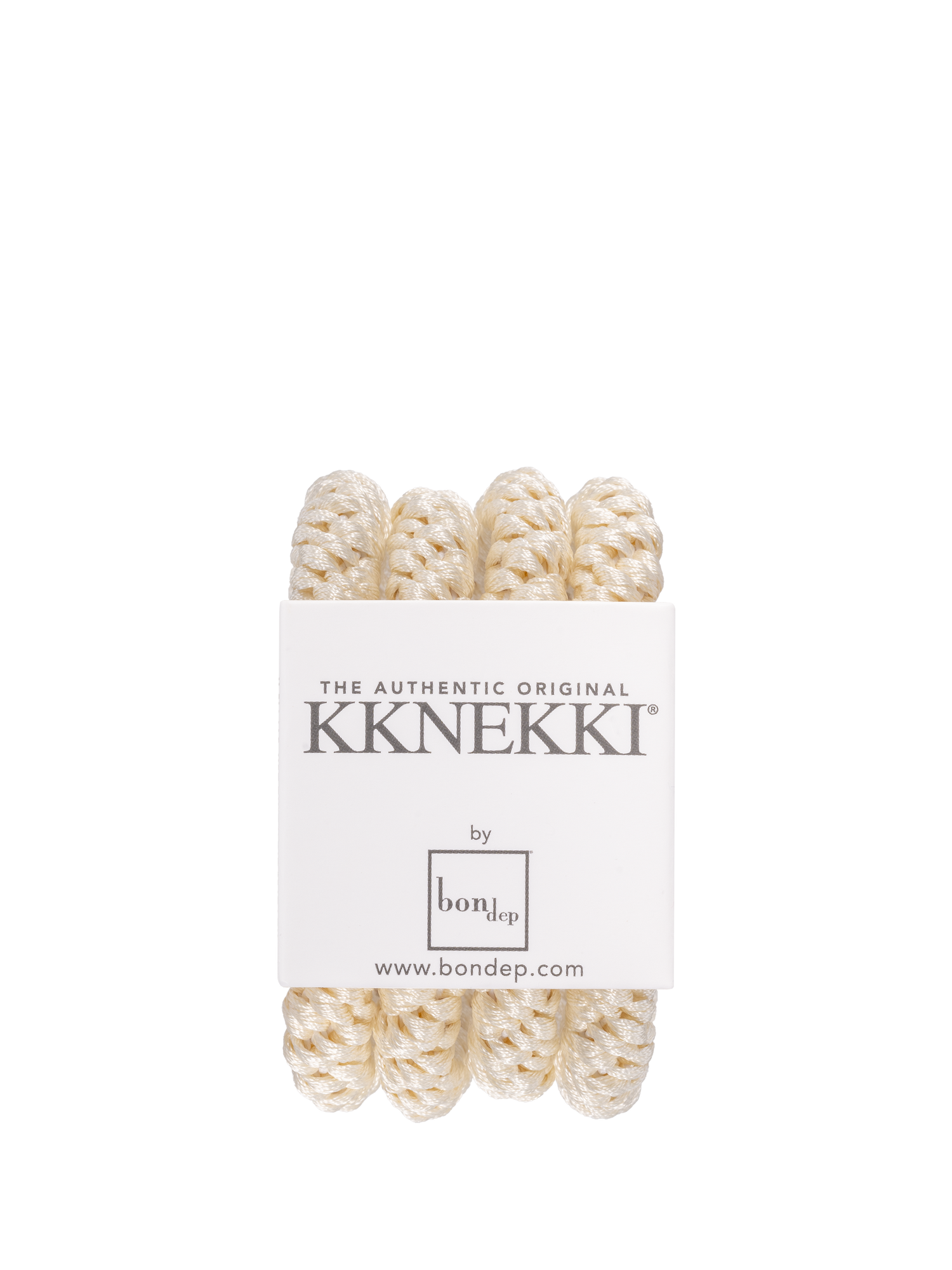 KKNEKKI Bundle 25,  set of 4 hair ties (ivory)