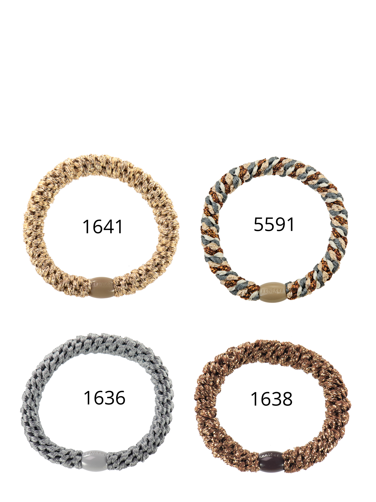 Kknekki Bundle 45,  set of 4 hair ties