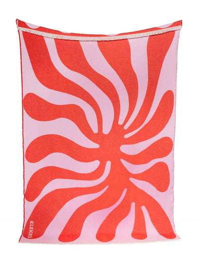 No. 5 cotton blanket, rose/red