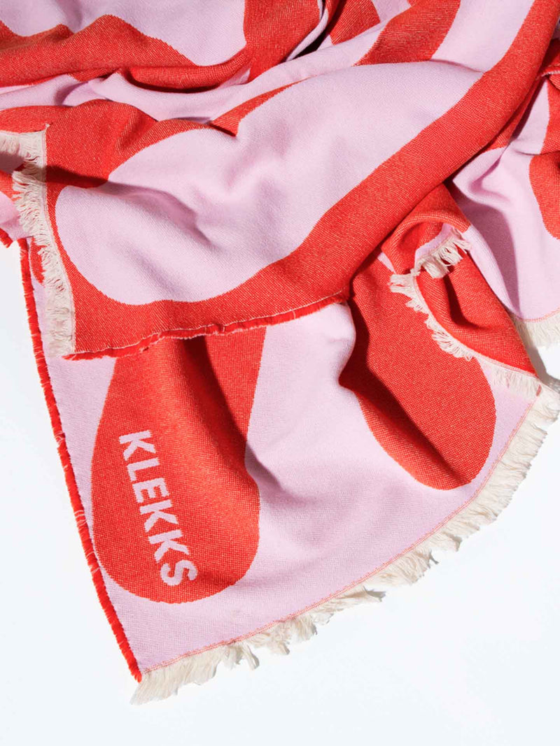 No. 5 cotton blanket, rose/red