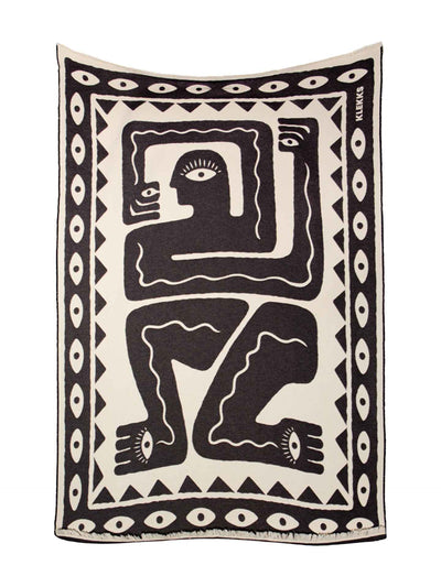 No. 26 cotton blanket, black/white