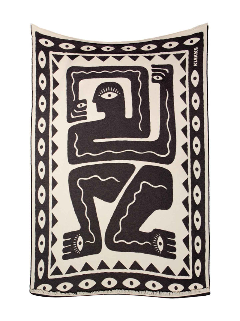 No. 26 cotton blanket, black/white