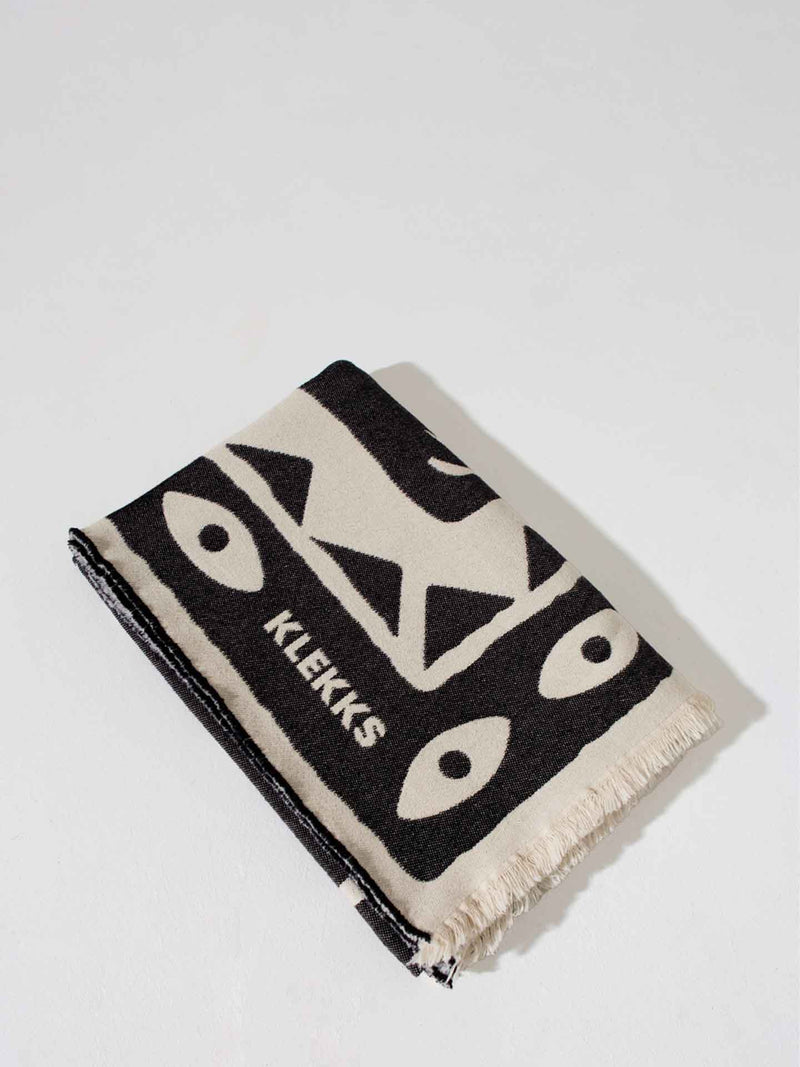 No. 26 cotton blanket, black/white
