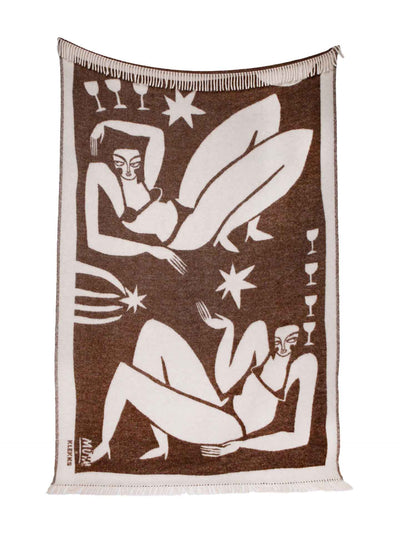 Klekks x hannah.muehi No. 31 wool blanket, brown