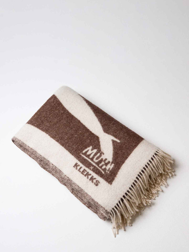 Klekks x hannah.muehi No. 31 wool blanket, brown