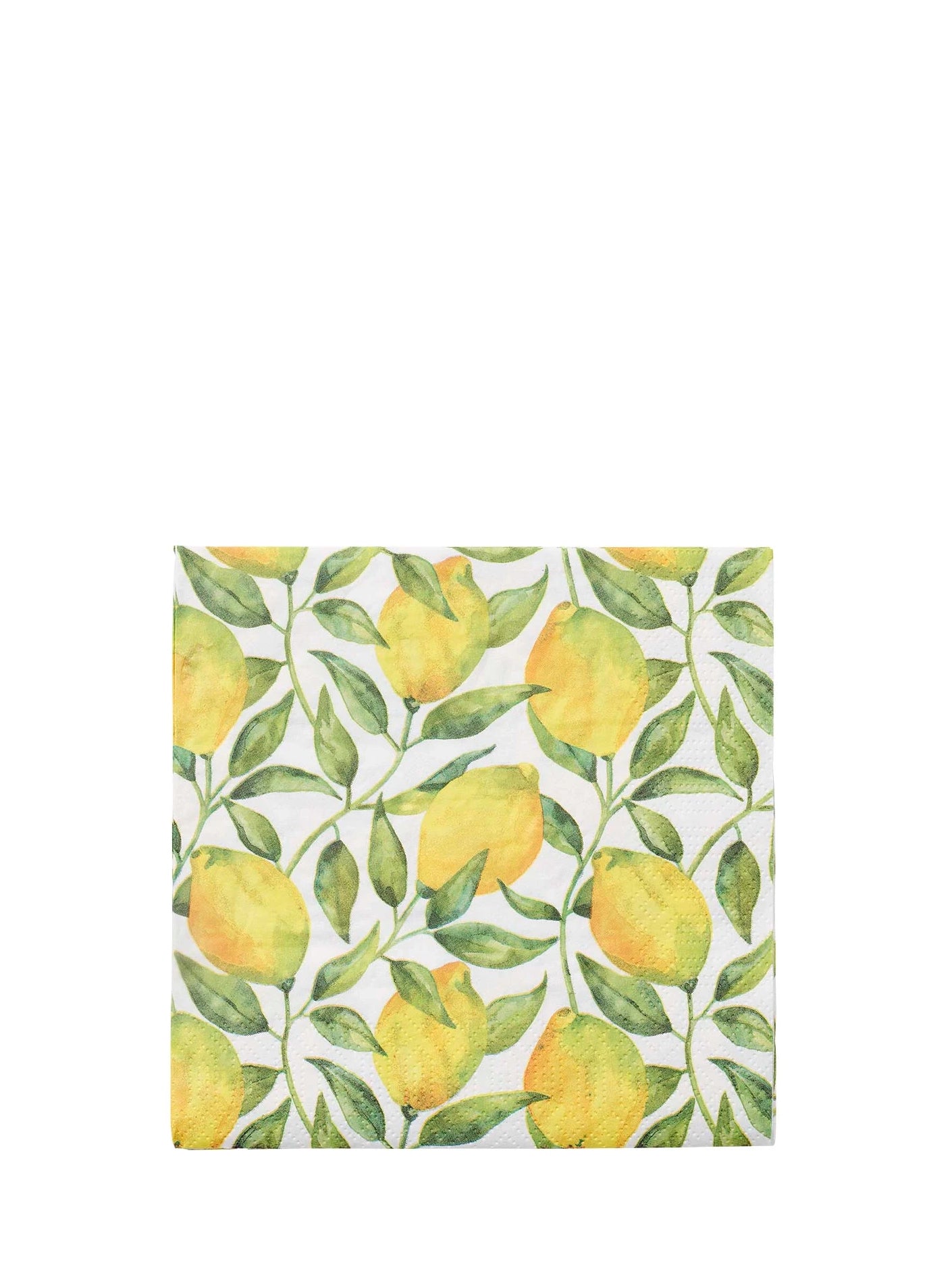 Lemon print paper napkins