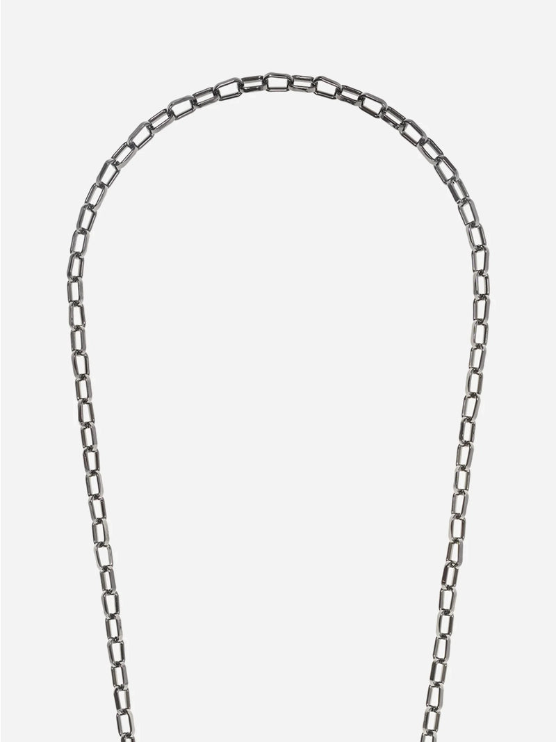 Petra crossbody phone strap, black metal