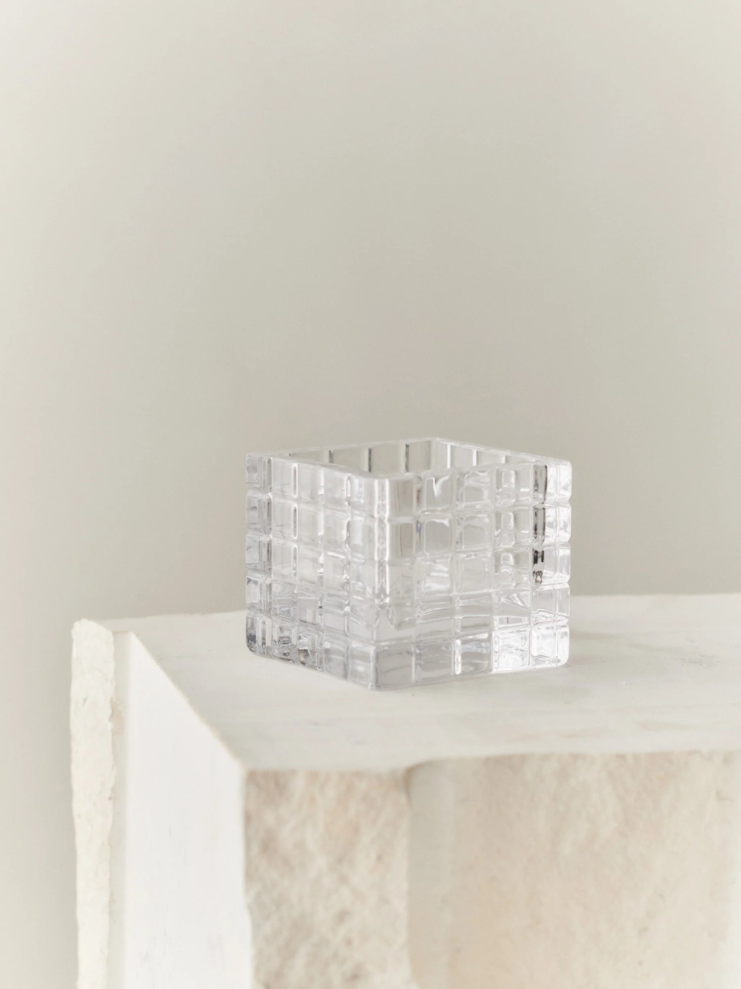 City Light 1 tealight holder, clear (H 7,5cm)