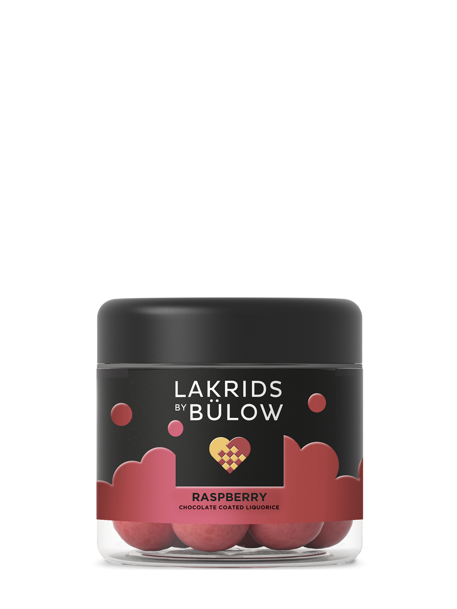 Crispy Raspberry liquorice, small and regular