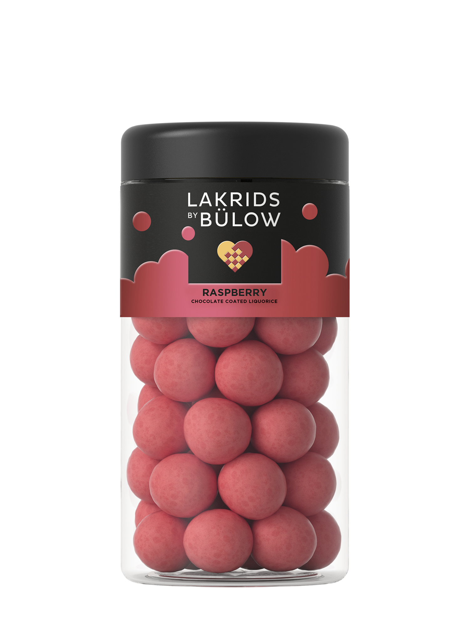 Crispy Raspberry liquorice, small and regular